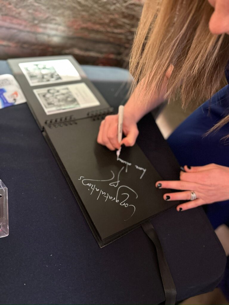 Luxury wedding guest book