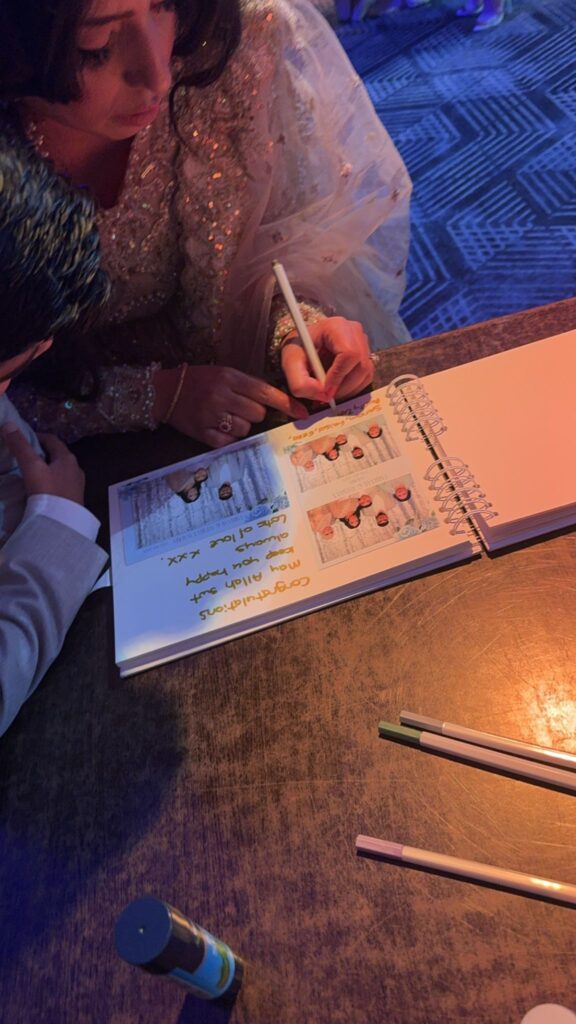 guest book luxury wedding photobooth