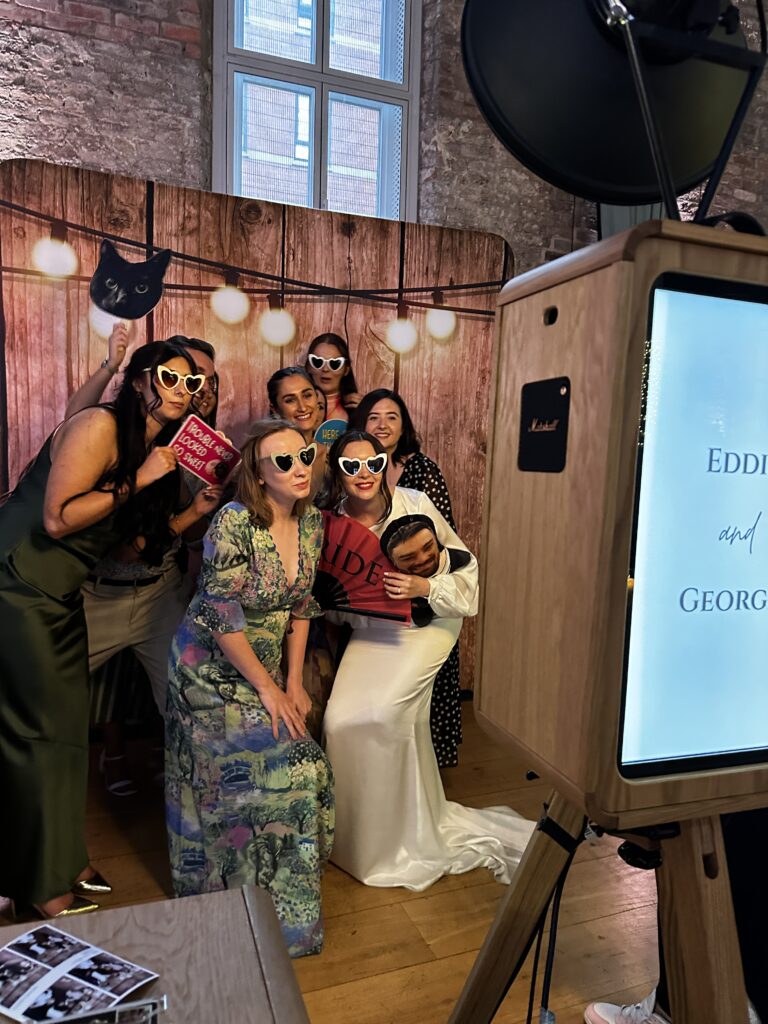bride and friends