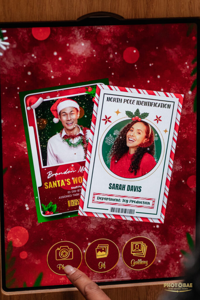Christmas AI Photobooth hire Manchester