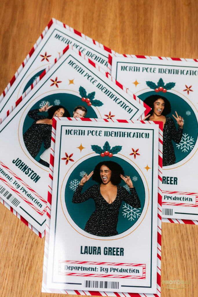 Santa Badge Christmas Photobooth hire