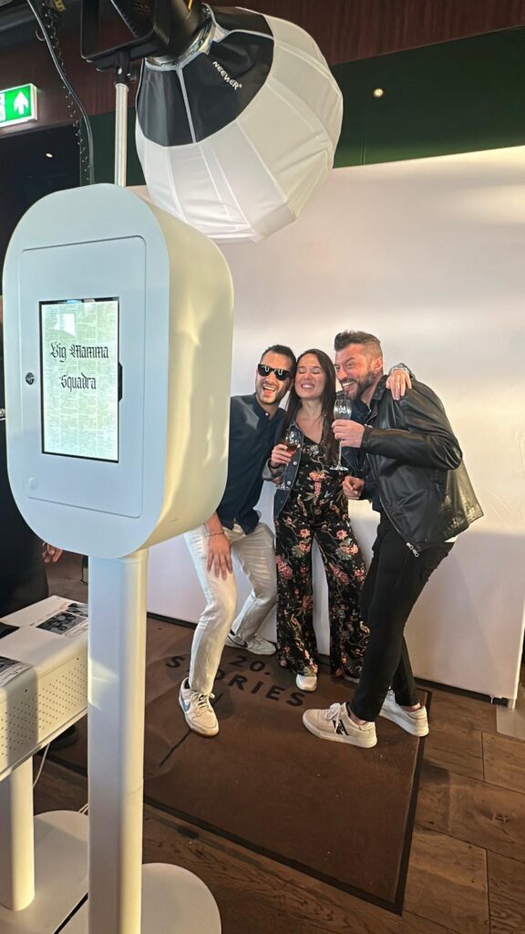 Big Mamma newspaper photobooth manchester