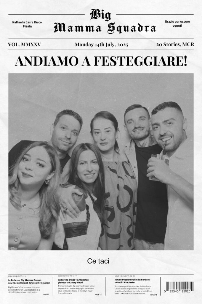 custom branded prints newspaper photobooth