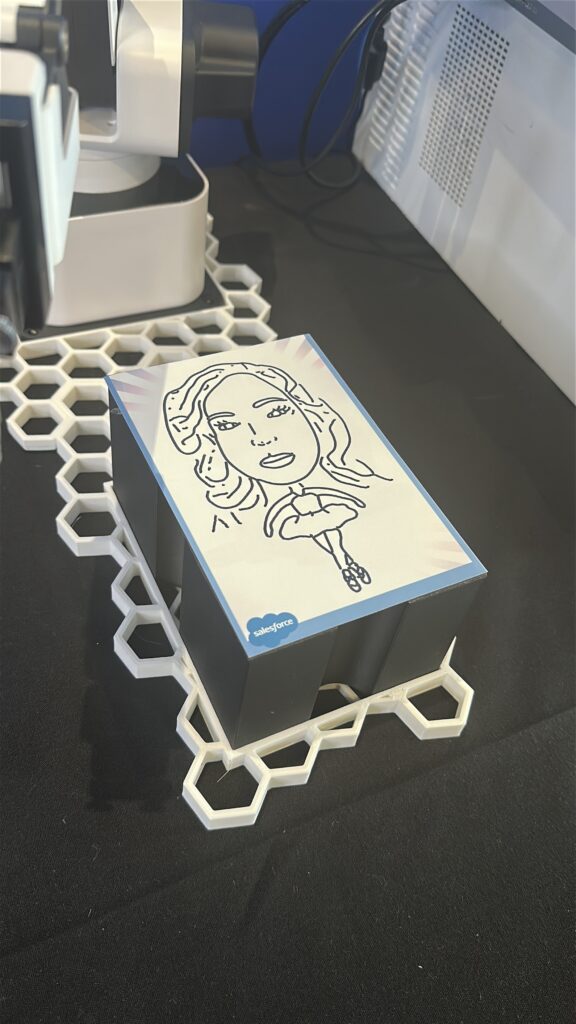 AI Sketchbot drawing