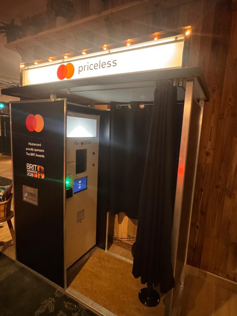 Branded Enclosed Photobooth Brit Awards