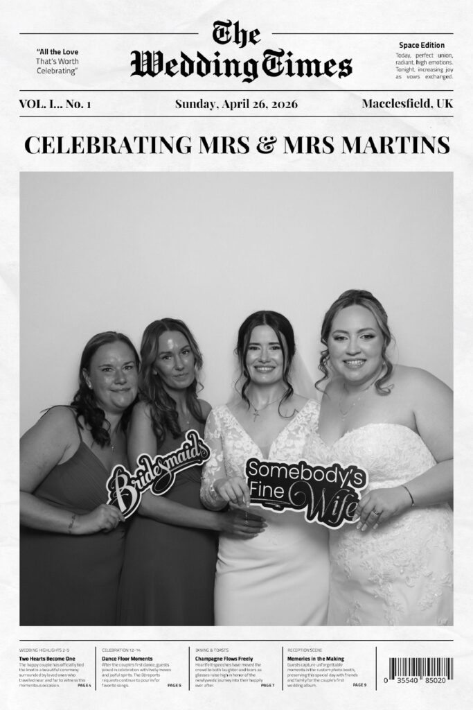 Wedding Newspaper Booth