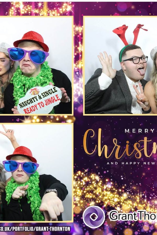 Christmas Party Victoria Warehouse enclosed photobooth