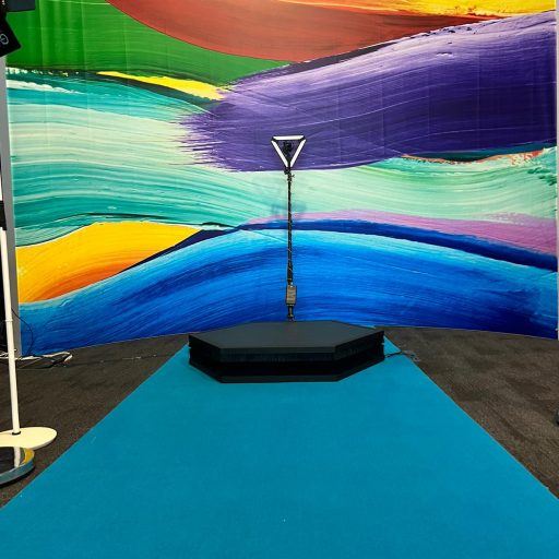 Corporate bespoke 360 booth activation